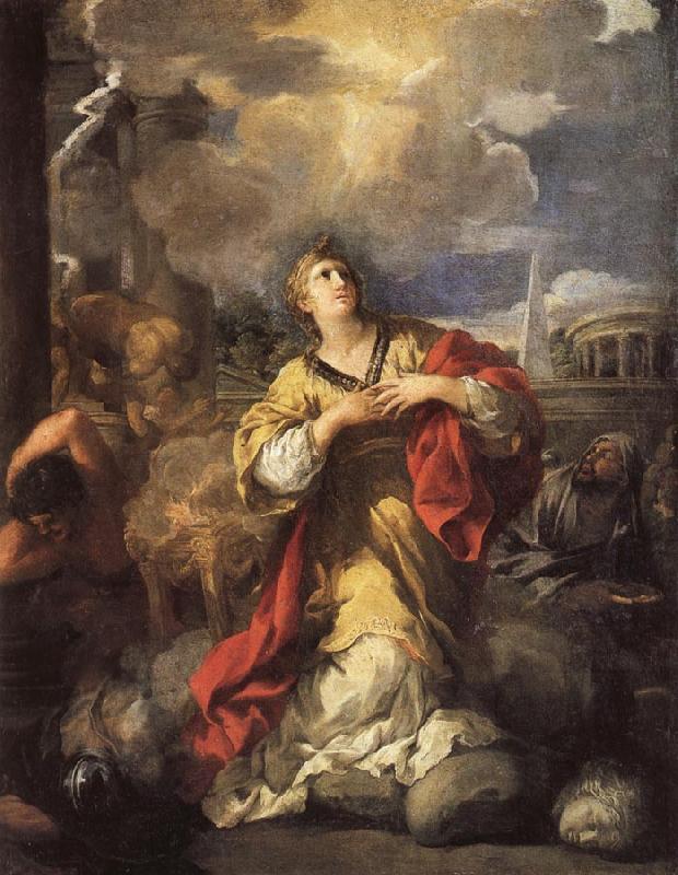 Pietro da Cortona St.Martina Refusing to Worship Idols oil painting image